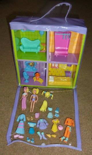 Polly Pocket Trendy Townhouse Zip Up Carry Case - Dolls,  Furniture & Clothing