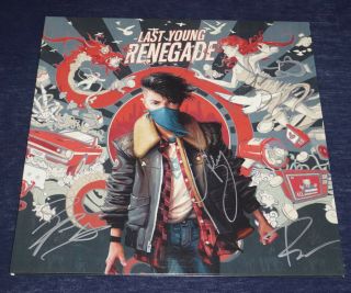 All Time Low Last Young Renegade Vinyl Lp 2017 Signed Autographed