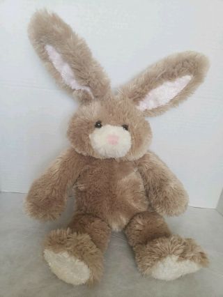 Build A Bear Brown Easter Bunny Rabbit Plush 17 " Stuffed Animal Wired Ears