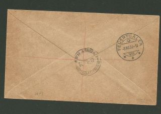 1936 NAURU CENTRAL PACIFIC REGISTERED COVER NSW TRANSIT SWISS ARRIVAL CANCELS 2