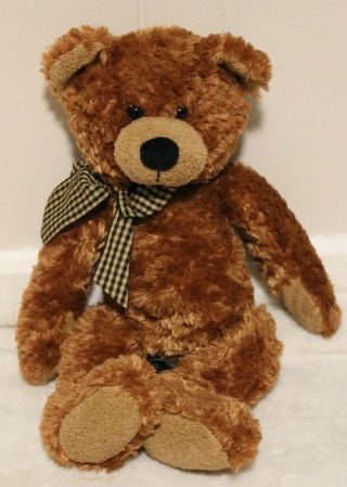 Russ Berrie & Co Reddish Brown Teddy Bear Ripley 13 " Stuffed Animal