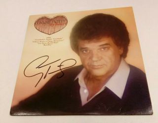 Conway Twitty By Heart Signed Autographed Lp Album Record Country Music