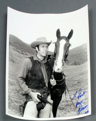 Bonanza Star Pernell Roberts - Signed Autographed Photo - 1993 - Bnza