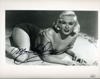 Mamie Van Doren Jsa Signed 8x10 Photo Autograph