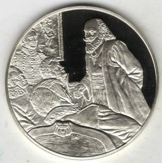1977 British Silver Medal For 200th Anniver.  Of Birth Of Prota Matija Nenadovic