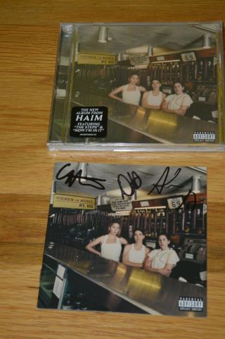 Haim Autographed " Women In Music Part Iii " Cd With Entire Band