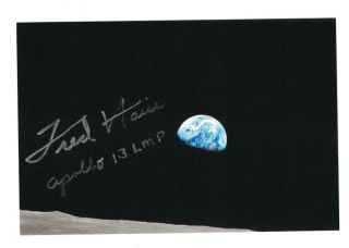 Fred Haise Signed Autographed 4 X 6 Photo Nasa Astronaut Apollo 13 Lmp