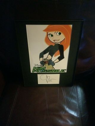 Disney Kim Possible Christy Romano Signed Autographed Framed Matted Photo