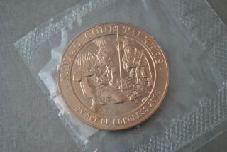U.  S.  Usmc Wwii Navajo Code Talkers Bronze Medal 1.  5 Inch