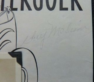 Guy Madison Signed Theathergoer Cover In Pencil (american Film,  Television)