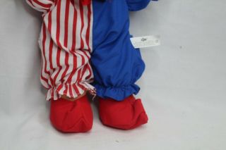Russ Berrie & CO 11” CLOWN TROLL DOLL Removable suit GUC 3