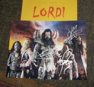 Lordi Autographed Photo - Real Collectible