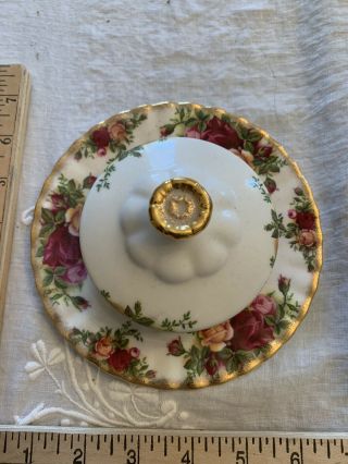Royal Albert China Old Country Roses Covered Butter Dish Covered Cheese Dish