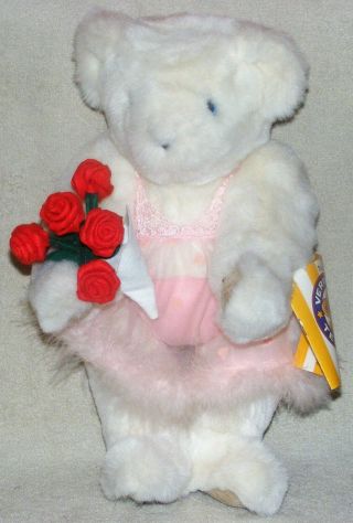 Vermont Teddy Bear 16 " Jointed Plush Valentines Day Love Pink Hearts Lingerie