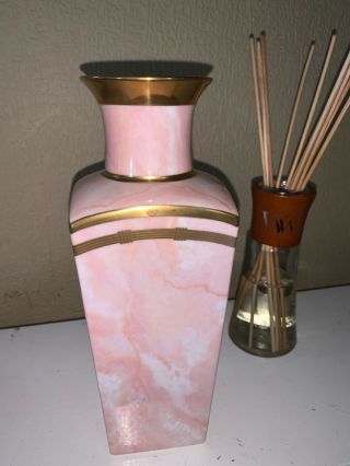 Christian Dior Vintage Gaudron Marbre Rose Vase