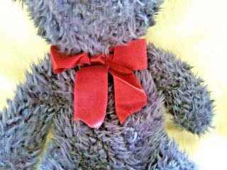 Russ Berrie Barnaby Bears From the Past Purple Plush Animal Red Bow With Tag 12 
