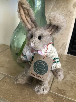 Boyds Bears Marlena 9154 1994 10.  5” Plush Bunny W/carrot Sweater Easter Mwt