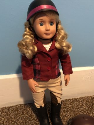 Our Generation Cowgirl English Riding Doll With Extra Set Of Riding Clothes
