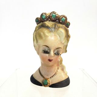 Vintage Inarco Blonde Lady Aileen Head Vase Bust Ceramic Signed 1964 E - 1755