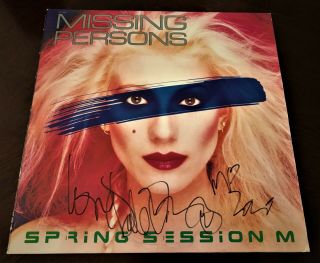 Dale Bozzio Missing Persons Signed Autographed Vinyl Record Lp (1982)