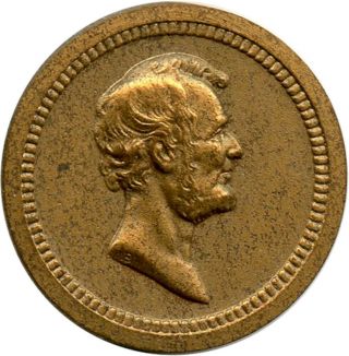 Abraham Lincoln James Garfield Us Mini 19mm Bronze Medal