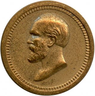 Abraham Lincoln James Garfield US Mini 19mm Bronze Medal 2