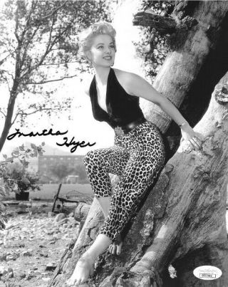 Martha Hyer Signed Hollywood Legend Vintage B&w 8x10 Photo - Jsa Hologram