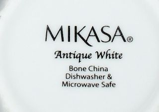 Mikasa Antique White Set Of 8 Mugs XLNT 2