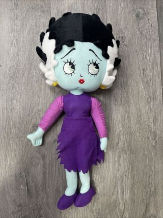 Betty Boop Plush Stuffed Doll 16 " Halloween Bride Of Frankenstein Sugar Loaf