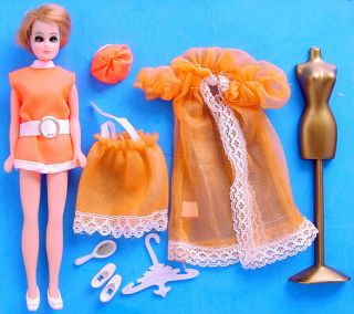 1970s Topper Dawn Doll Family Jessica In Outfit W 725 Midnight Lace