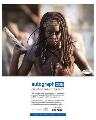 Danai Gurira " The Walking Dead " Autograph Signed 