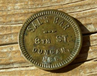 Ca 1900s Duncan Nebraska Ne (tiny Railroad Rr Town,  Platte Co) Sal 