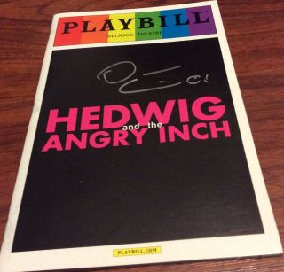 Darren Criss Signed Hedwig And The Angry Inch Pride Rainbow Playbill 2015 Glee