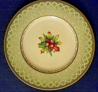 Fitz And Floyd Classic Choices Winter Holiday Buffet Serving Plate 12 " Round