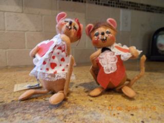 Annalee 1993 - 7 " Sweetheart Boy & Girl Mouse - Valentines - 2014 & 2001