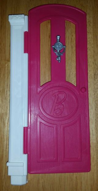 2015 Barbie Dream Doll House Replacement Parts Dh2 Pink Front Door With Knocker