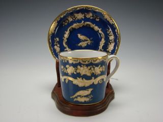 Antique Copeland Spode China/tiffany & Co Pheasant Porcelain Cup Saucer R9486h