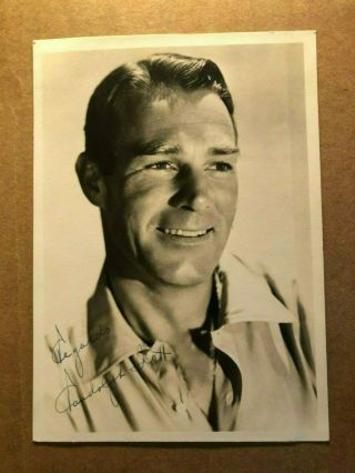 Randolph Scott Rare Early Vintage Autograph Photo Ride The High Country 40s