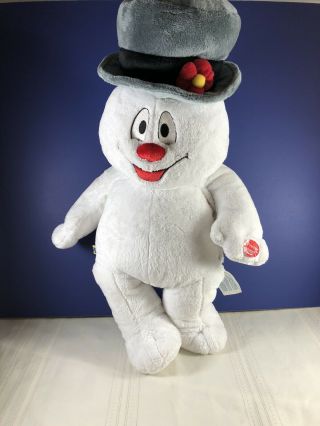 Build A Bear Workshop Frosty The Snowman Light Up Cheeks & Ice Skates 21” Plush