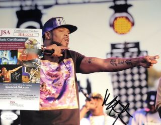 Method Man Wu Tang Clan Blackout Signed 8x10 Autographed Photo Jsa N1