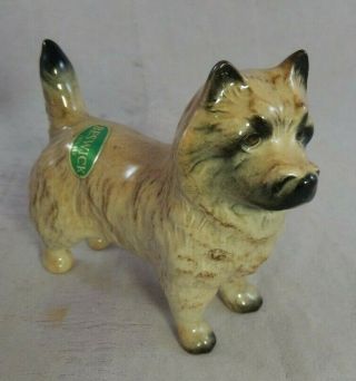 Beswick Cairn Terrier Dog Figurine Porcelain Glazed Collectible Made In England