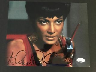 Nichelle Nichols Signed Star Trek Uhura 8x10 Photo Jsa