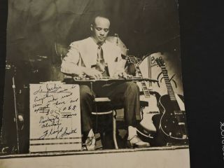 Rare C.  1945 Negro African American Floyd Smith Jazz Guitarist Autographed Photo