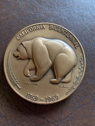 1969 California Bicentennial Bronze Medal Medallic Arts Company