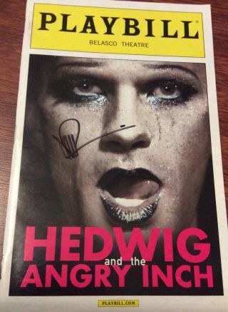 Hedwig And The Angry Inch Signed Playbill Neil Patrick Harris Wow