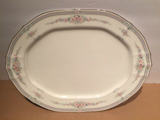 Noritake Ivory Rothchild 7293 14 " Inch Oval Platter With Tag