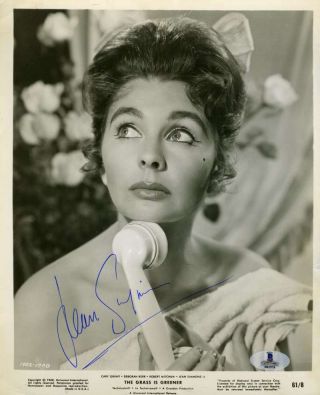 Jean Simmons Bas Beckett Authentication Hand Signed 8x10 Photo Autograph