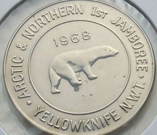 1968 Yellowknife Northwest Territories Boy Scout Jamboree Medal Uncirculated