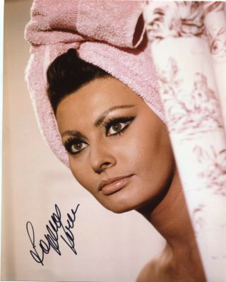 Sophia Loren – 20×25 Cm Hand Signed Photo Foto Autografata S20/057
