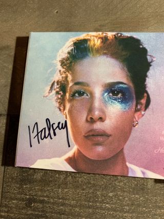 Halsey signed autographed Manic cd and 2